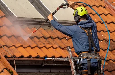 Démoussage et hydrofuge de toiture à Landeronde